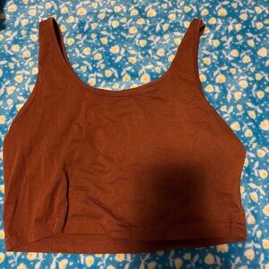 Rust Brown Crop Top